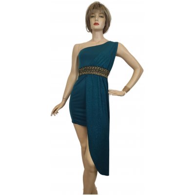 One shoulder Damen Kleid Petrol Gr. 36/38