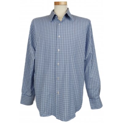 Hugo Boss Herren Hemd blau/weiß kariert Gr. 42