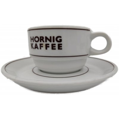 Lilien Porzellan Caroline "Bad Ischl" (Hornig Kaffee) Tasse mit Untertasse