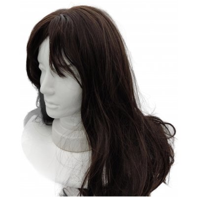 Echthaar Perücke braun 28 inch