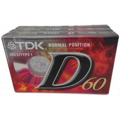 TDK  D60 Kassette  Set (3 Stück)