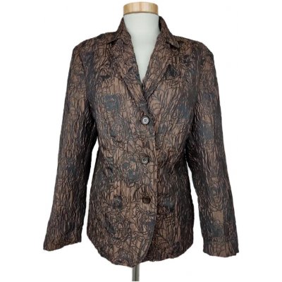 Vintage Ambria Damen Blazer, braun/schwarz - Gr. L 
