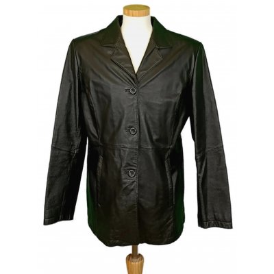 Fabiani Herren Leder Jacke schwarz Gr. 44