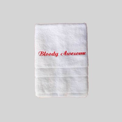 Handtücher mit Statement 1+1-Bloody Awesome