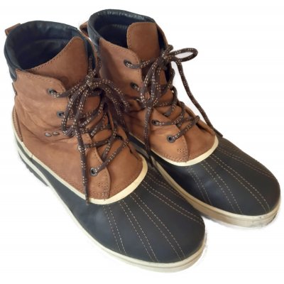 Polaris Herren Snowboot Lederkombination, braun/schwarz - Gr. 42