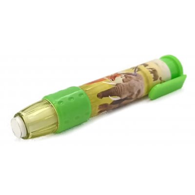 Radiergummistift grün mit Tiermotiv