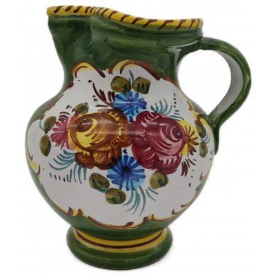 Krug "Blumen" Keramik handgemacht  15 cm