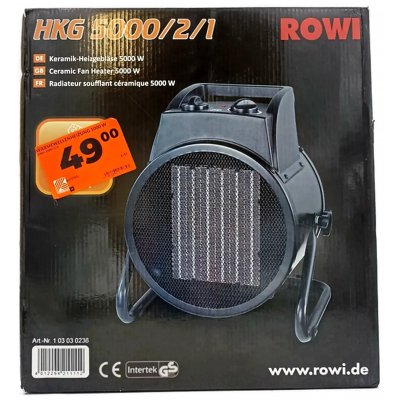 Rowi HKG 5000/2/1 Keramik-Heizgebläse (OVP)