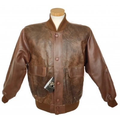 Pervin Herren Lederjacke braun Gr. S