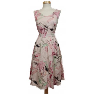 Comma Damen Sommerkleid rosa/geblümt Gr. 34