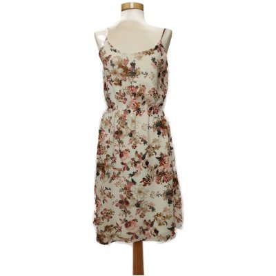 Only Damen Kleid beige/geblümt Gr. 36