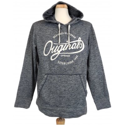 Jack & Jones Herren Hoodie blau meliert Gr. XL