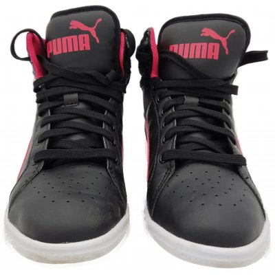 Puma Kinder Sneakers schwarz/pink Gr. 35.5