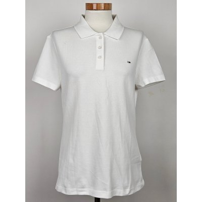 TOMMY JEANS Damen Poloshirt, weiß - Gr. L