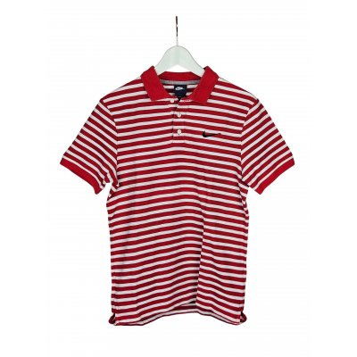 NIKE Herren Polo-Shirt, rot-weiß - Gr. M