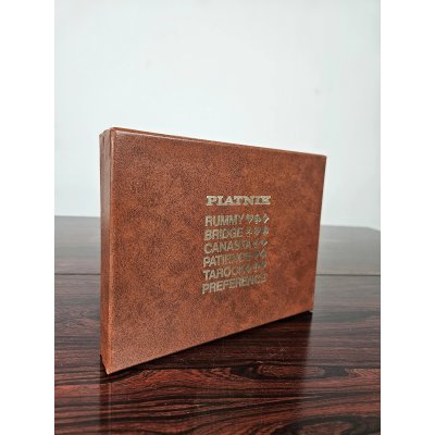 Vintage Spielkartenkassette - Piatnik 