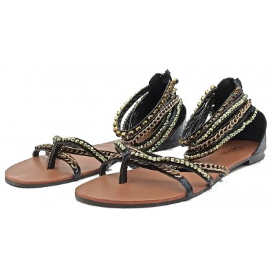 Buffalo Girl Sandalen Kettendetails Gr. 40