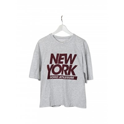 T-Shirt Herren New York, grau-meliert - Gr. S
