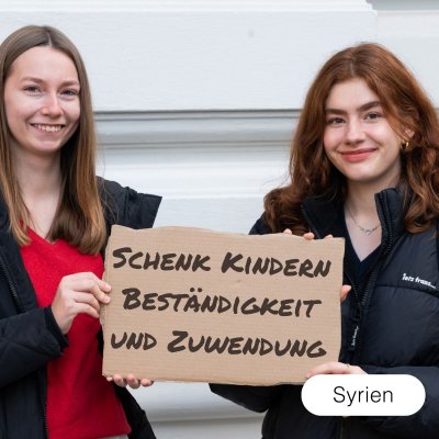 Schenk Kindern in Syrien Beständigkeit & Zuwendung