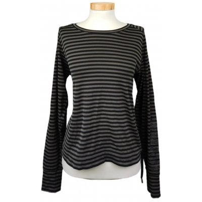 Marc Cain Sports Damenshirt gestreift grau/schwarz Gr. S