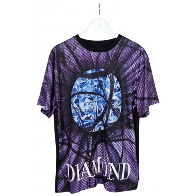Diamond Supply Co. Herren T-Shirt, schwarz/violett - Gr. L