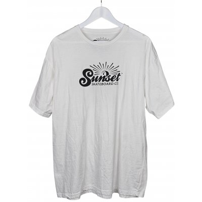 Sunset Skateboard Co. Herren T-Shirt, weiß - Gr. XL