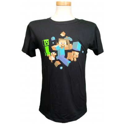 Minecraft Herrenrshirt schwarz Gr. M