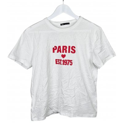 ZARA Damen T-Shirt, weiß - Größe S