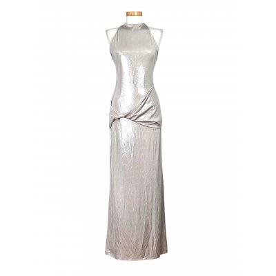 ZARA Damen Abendkleid, silber - Gr. M