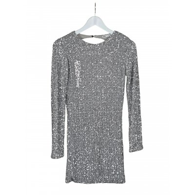 ZARA Damen Partykleid, silber - Gr. M