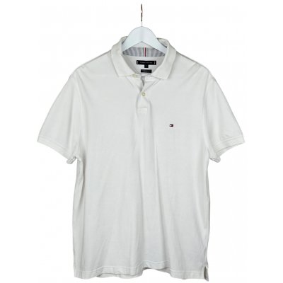 TOMMY HILFIGER Herren Polohemd, weiß - Gr. XL