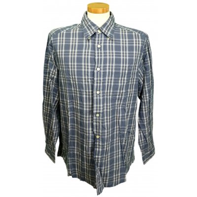 Hugo Boss Herrenhemd blau/weiß Gr. M