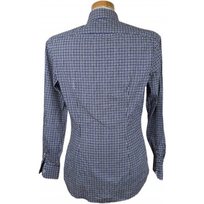 Prada Herrenhemd blau/weiß gemustert Gr. 39