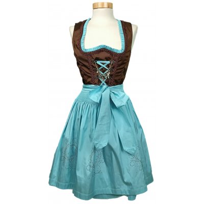 Country Line Damendirndl blau/braun Gr. 34