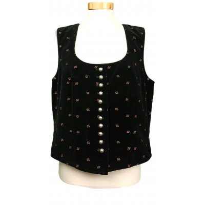 h.moser Damentracht Samtgilet "Pleamle" Gr. XL