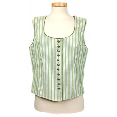 h.moser Damen Trachtgilet grün/blau Gr. L