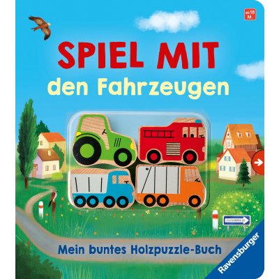 Spiel mit den Fahrzeugen: Mein buntes Holzpuzzle-Buch - Bernd Penners