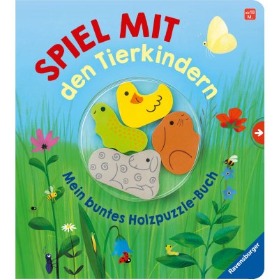 Spiel mit den Tierkindern! Mein buntes Holzpuzzle-Buch - Bernd Penners