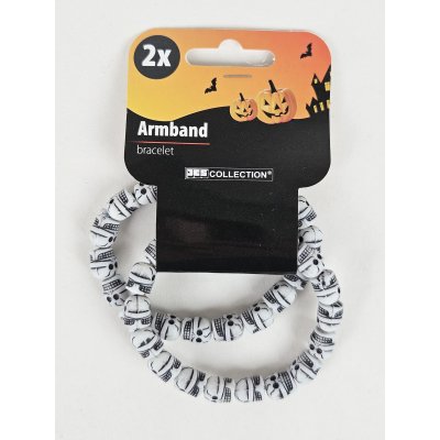 Halloween Zubehör #6 "Totenkopf-Armband"