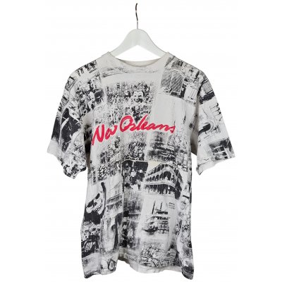 New Orleans Herren T-Shirt, weiß - Gr. L 