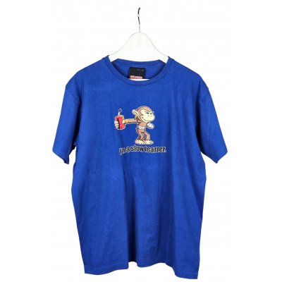 Fun T-Shirt Herren, blau - Gr. XL 