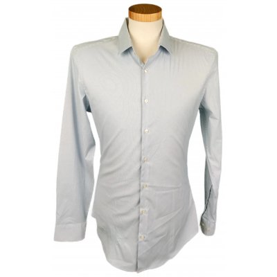 Jake's Herrenhemd blau/weiß Gr. 39/40
