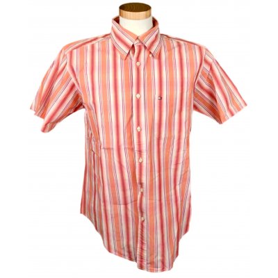 Tommy Hilfiger Herrenhemd orange/rot Gr. M