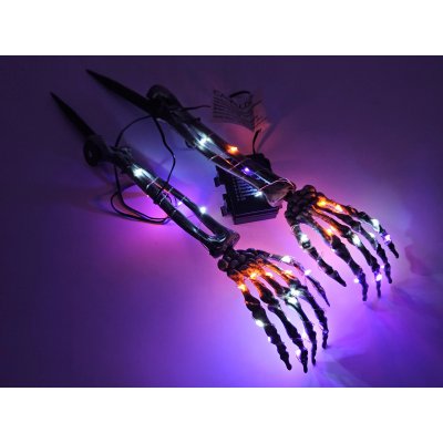 LED-Deko für Halloween " Skelettarme"