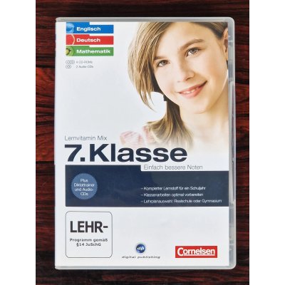 Lernvitamin Mix - 7. Klasse (Englisch, Deutsch, Mathematik) - Lernsoftware - CD-ROM