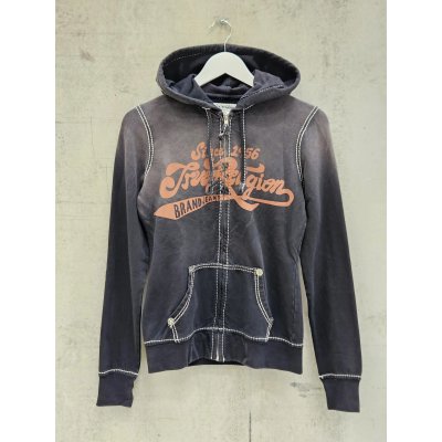 TRUE RELIGION APPAREL Y2K Damen Pullover, schwarz mit Aufdruck - Gr. S
