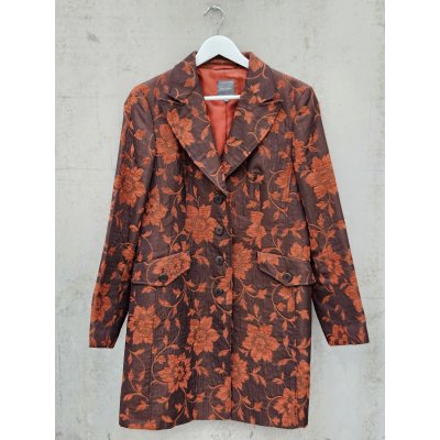 MARC AUREL Damen Vintage Longblazer, rot/braun - Gr. XL