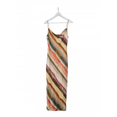 ZARA Damen Midi-Kleid, mehrfarbig - Gr. L / 40