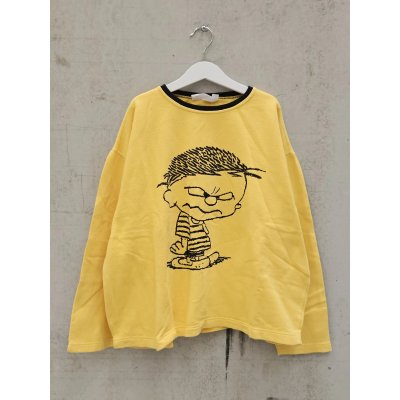 ZIMM MODE Kinder Vintage Pullover, gelb - Gr. 164