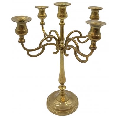 Messing-Kerzenleuchter fünfarmiger Barock-Stil